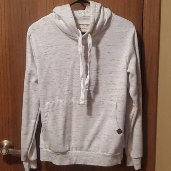Size S White/Gray Pullover Sweatshirt - Picture 3 of 4